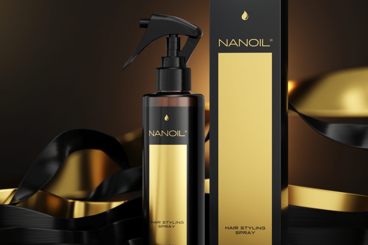 ulubiony spray do stylizacji włosów Nanoil